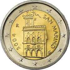 San Marino, 2 Euro, 2004, MS(63), Bi-Metallic, KM:447