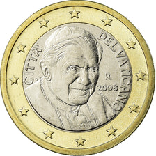 VATICAN CITY, Euro, 2008, MS(63), Bi-Metallic, KM:388