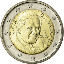VATICAN CITY, 2 Euro, 2008, MS(63), Bi-Metallic, KM:389