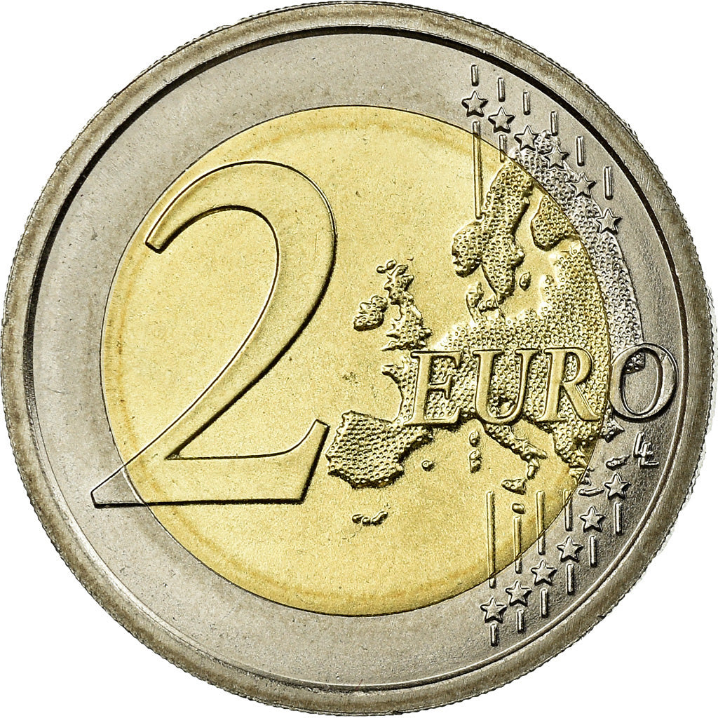 VATICAN CITY, 2 Euro, 2008, MS(63), Bi-Metallic, KM:389