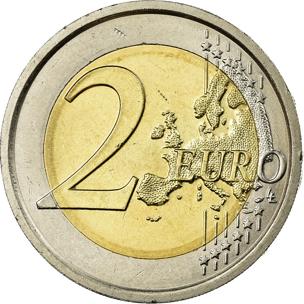 VATICAN CITY, 2 Euro, 2010, MS(63), Bi-Metallic, KM:389