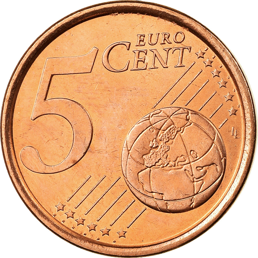 Spain, 5 Euro Cent, 1999, MS(63), Copper Plated Steel, KM:1042