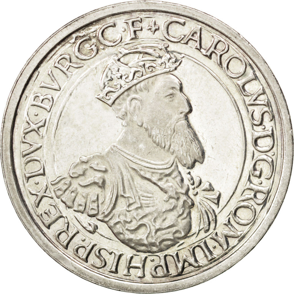BELGIUM, 5 ECU, 1987, KM #166, AU(55-58), Silver, 37, 22.86