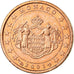 Monaco, Euro Cent, 2001, MS(63), Copper Plated Steel, KM:167