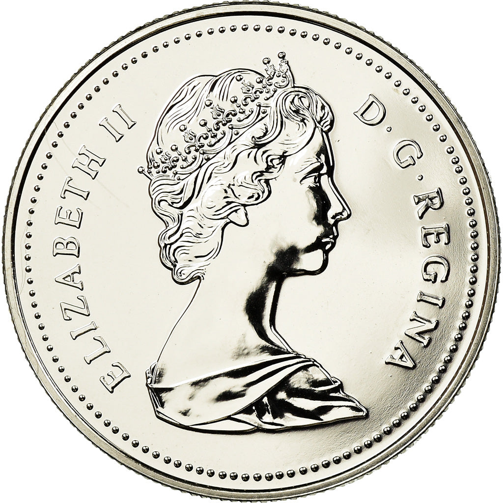 Coin, Canada, Elizabeth II, Dollar, 1986, Royal Canadian Mint, Ottawa