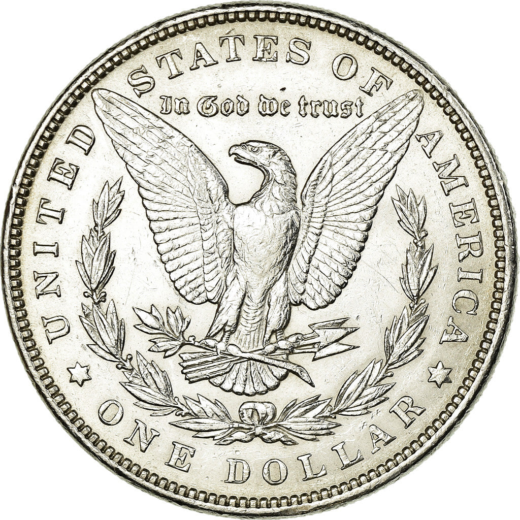 Coin, United States, Morgan Dollar, Dollar, 1896, U.S. Mint, Philadelphia
