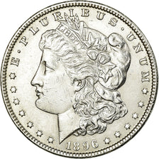 Coin, United States, Morgan Dollar, Dollar, 1896, U.S. Mint, Philadelphia