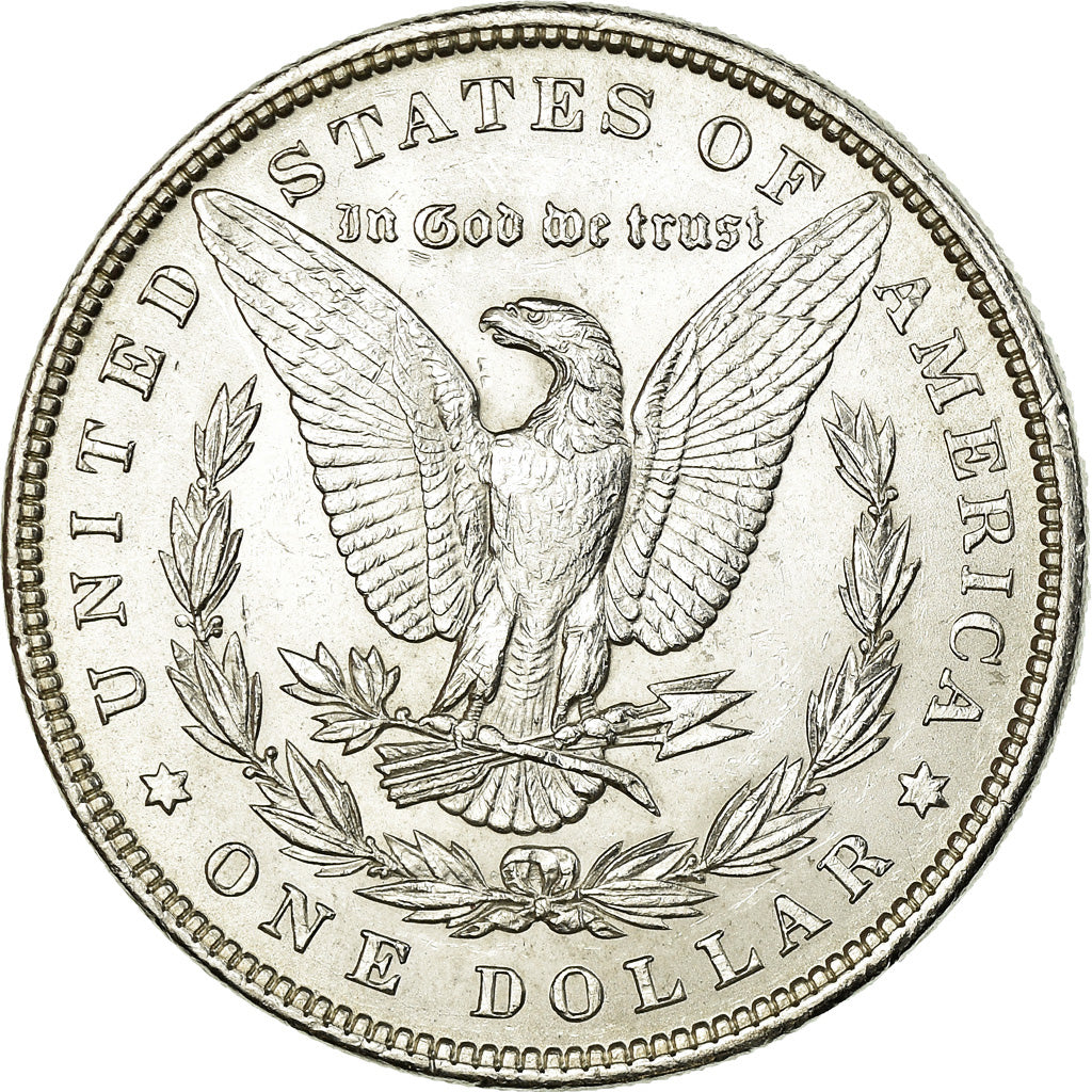 Coin, United States, Morgan Dollar, Dollar, 1896, U.S. Mint, Philadelphia