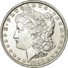 Coin, United States, Morgan Dollar, Dollar, 1896, U.S. Mint, Philadelphia