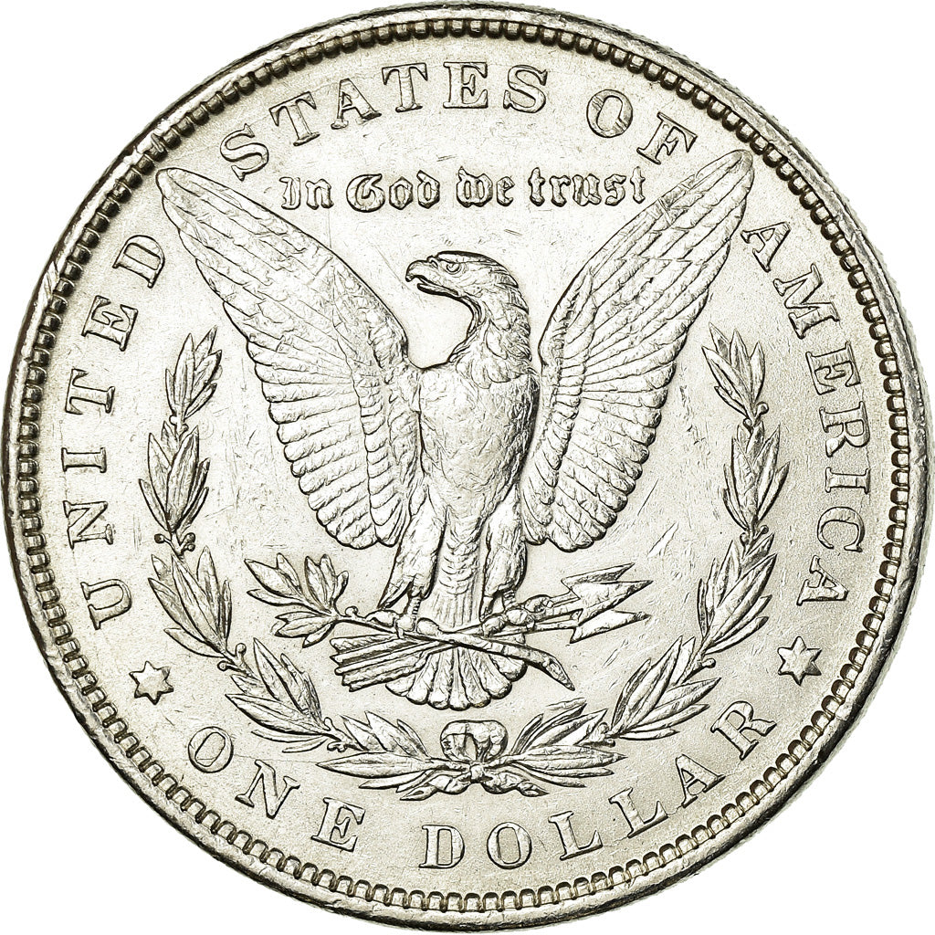 Coin, United States, Morgan Dollar, Dollar, 1896, U.S. Mint, Philadelphia