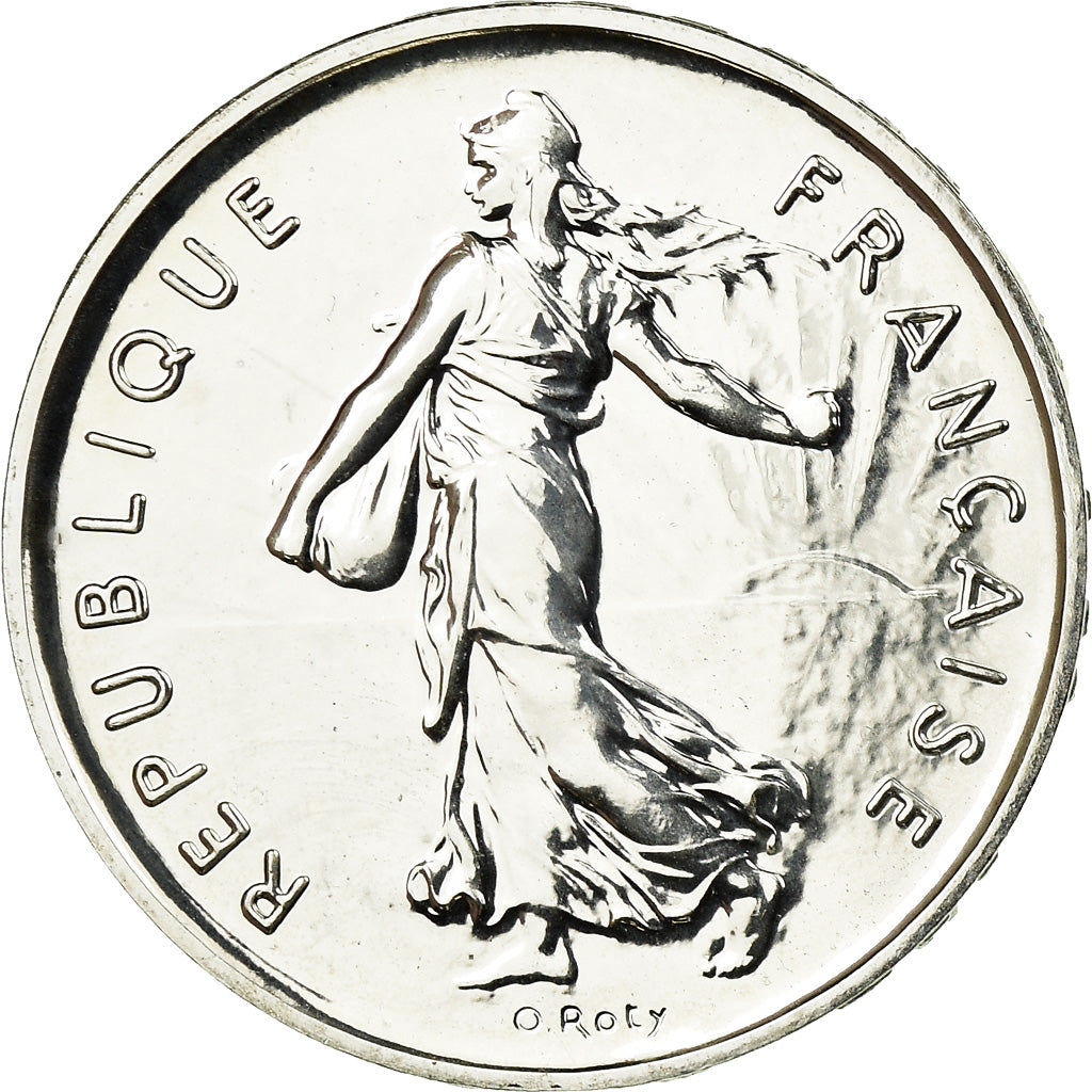 Coin, France, 5 Francs, 2001, Paris, MS(65-70), Silver, KM:1309, Gadoury:771