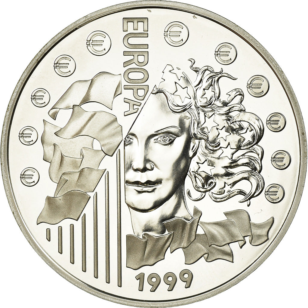 Moneta, Francia, Europa, 6.55957 Francs, 1999, Paris, BE, FDC, Argento, KM:1254