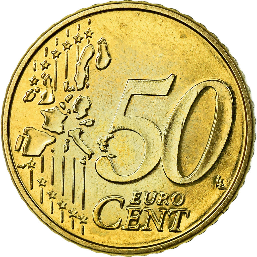 Belgium, 50 Euro Cent, 2000, AU(55-58), Brass, KM:229