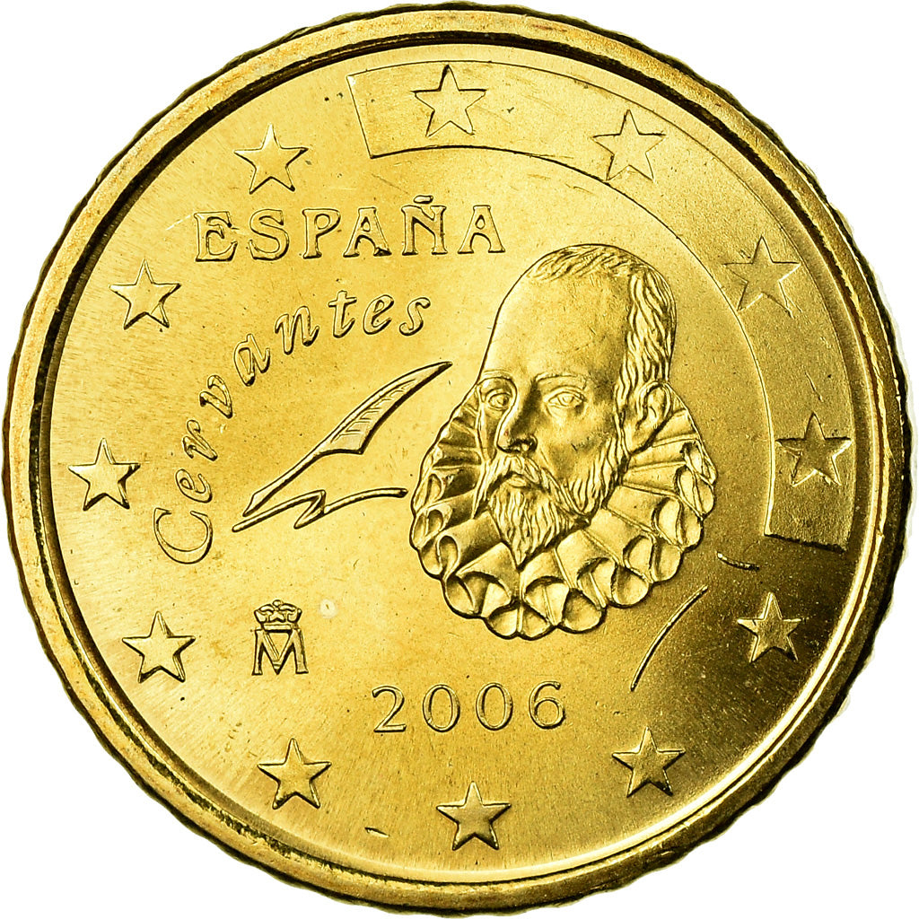 Spanien, 50 Euro Cent, 2006, UNZ, Messing, KM:1045
