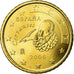 Espanha, 50 Euro Cent, 2006, MS(63), Latão, KM:1045