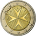Malta, 2 Euro, 2008, Paris, MS(63), Bimetaliczny, KM:132
