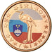 Slovenia, Euro Cent, 2007, Colorised, MS(63), Copper Plated Steel, KM:68