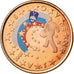 Slovenia, 5 Euro Cent, 2007, Colorised, MS(63), Copper Plated Steel, KM:70