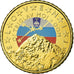 Slovenia, 50 Euro Cent, 2007, Colorised, MS(63), Brass, KM:73