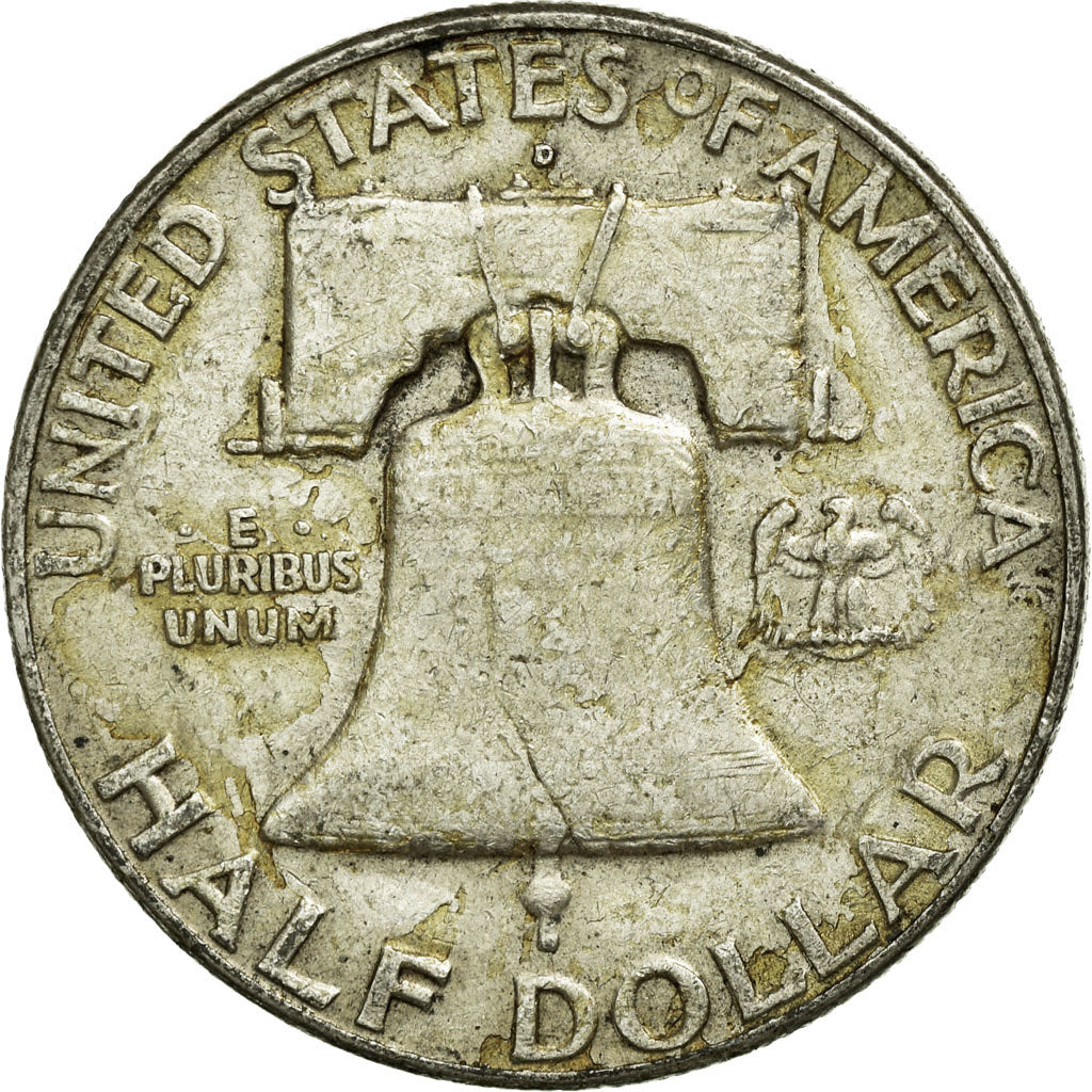 Coin, United States, Franklin Half Dollar, Half Dollar, 1963, U.S. Mint, Denver