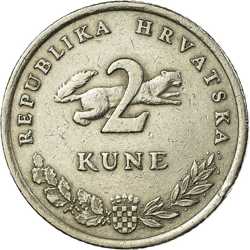 Monnaie, Croatie, 2 Kune, 1995, TTB, Copper-Nickel-Zinc, KM:22