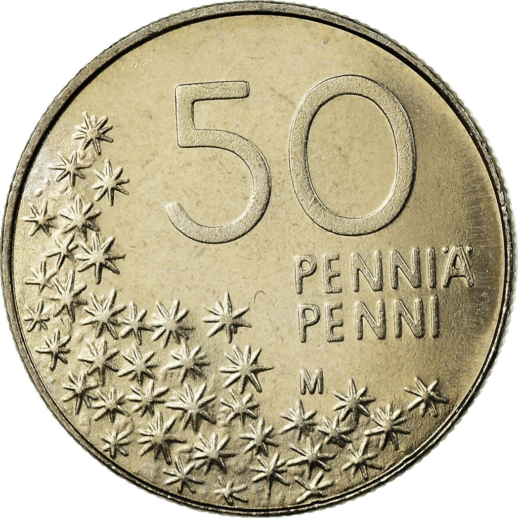 Coin, Finland, 50 Penniä, 1994, MS(63), Copper-nickel, KM:66