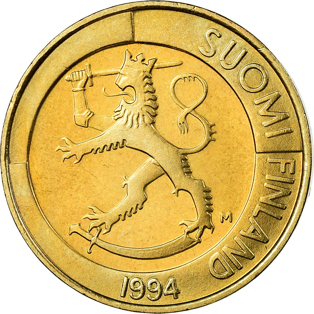 Coin, Finland, Markka, 1994, MS(63), Aluminum-Bronze, KM:76