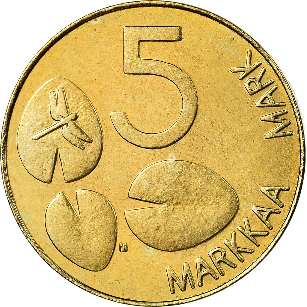 Coin, Finland, 5 Markkaa, 1994, MS(63), Copper-Aluminum-Nickel, KM:73