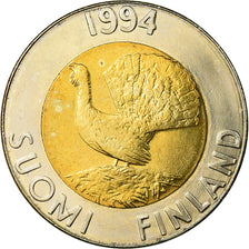 Coin, Finland, 10 Markkaa, 1994, MS(63), Bi-Metallic, KM:77