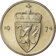 Coin, Norway, Olav V, 50 Öre, 1997, MS(63), Copper-nickel, KM:418
