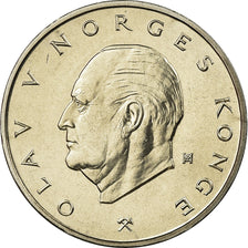 Coin, Norway, Olav V, 5 Kroner, 1974, MS(63), Copper-nickel, KM:420