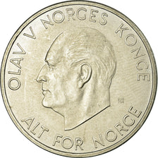 Coin, Norway, Olav V, 5 Kroner, 1973, MS(63), Copper-nickel, KM:412