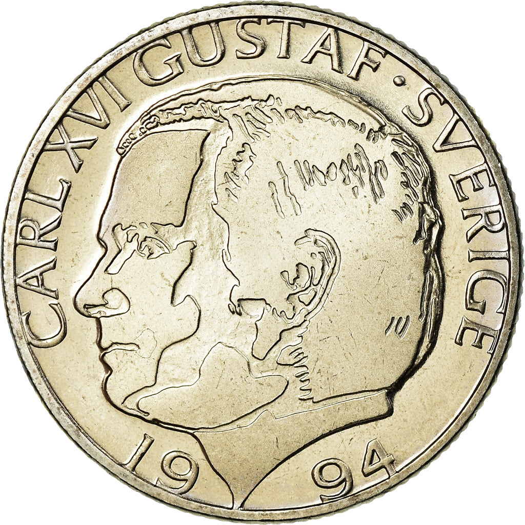 Coin, Sweden, Carl XVI Gustaf, Krona, 1994, MS(63), Copper-nickel, KM:852a