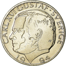 Coin, Sweden, Carl XVI Gustaf, Krona, 1994, MS(63), Copper-nickel, KM:852a