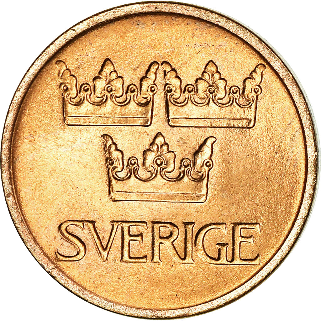 Münze, Schweden, Gustaf VI, 5 Öre, 1972, UNZ, Bronze, KM:845