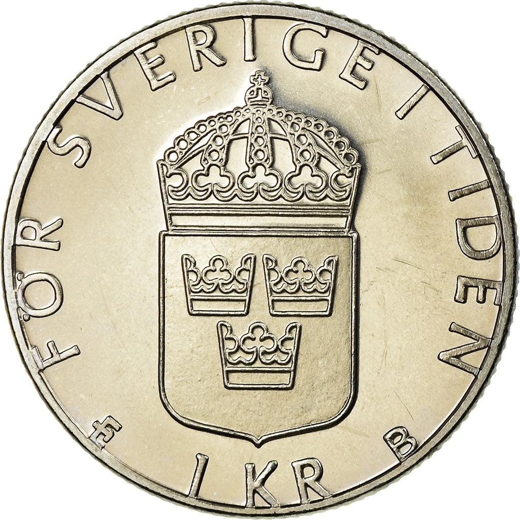 Coin, Sweden, Carl XVI Gustaf, Krona, 1995, MS(63), Copper-nickel, KM:852a