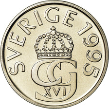 Coin, Sweden, Carl XVI Gustaf, 5 Kronor, 1995, MS(63), Copper-Nickel Clad