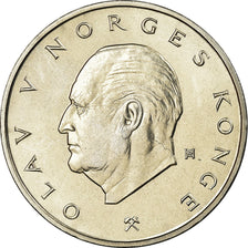 Coin, Norway, Olav V, 5 Kroner, 1974, MS(63), Copper-nickel, KM:420