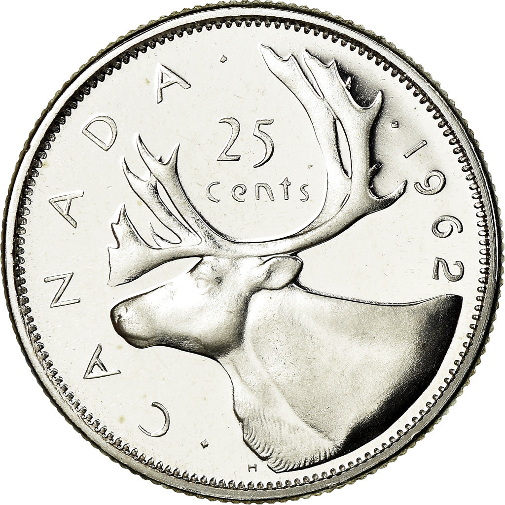 Moneta, Canada, Elizabeth II, 25 Cents, 1962, Royal Canadian Mint, Ottawa, SPL