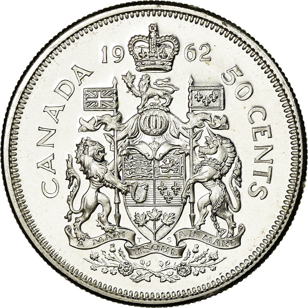 Monnaie, Canada, Elizabeth II, 50 Cents, 1962, Royal Canadian Mint, Ottawa, SPL