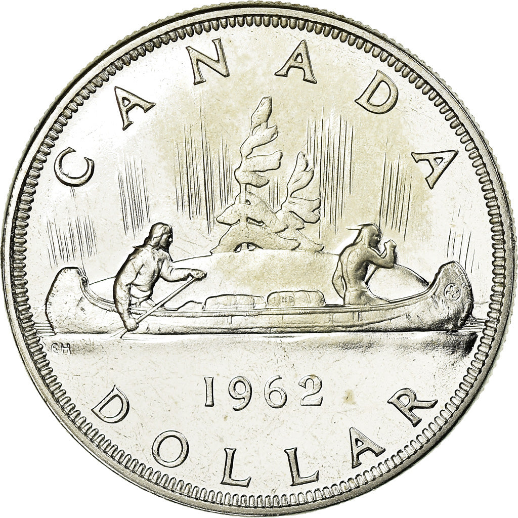 Coin, Canada, Elizabeth II, Dollar, 1962, Royal Canadian Mint, Ottawa, MS(63)