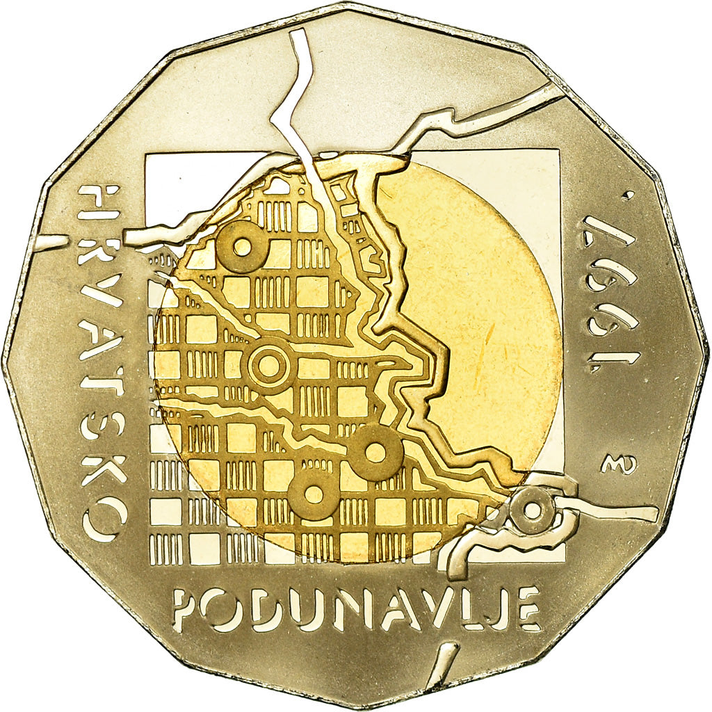Coin, Croatia, 25 Kuna, 1997, MS(65-70), Bi-Metallic, KM:47