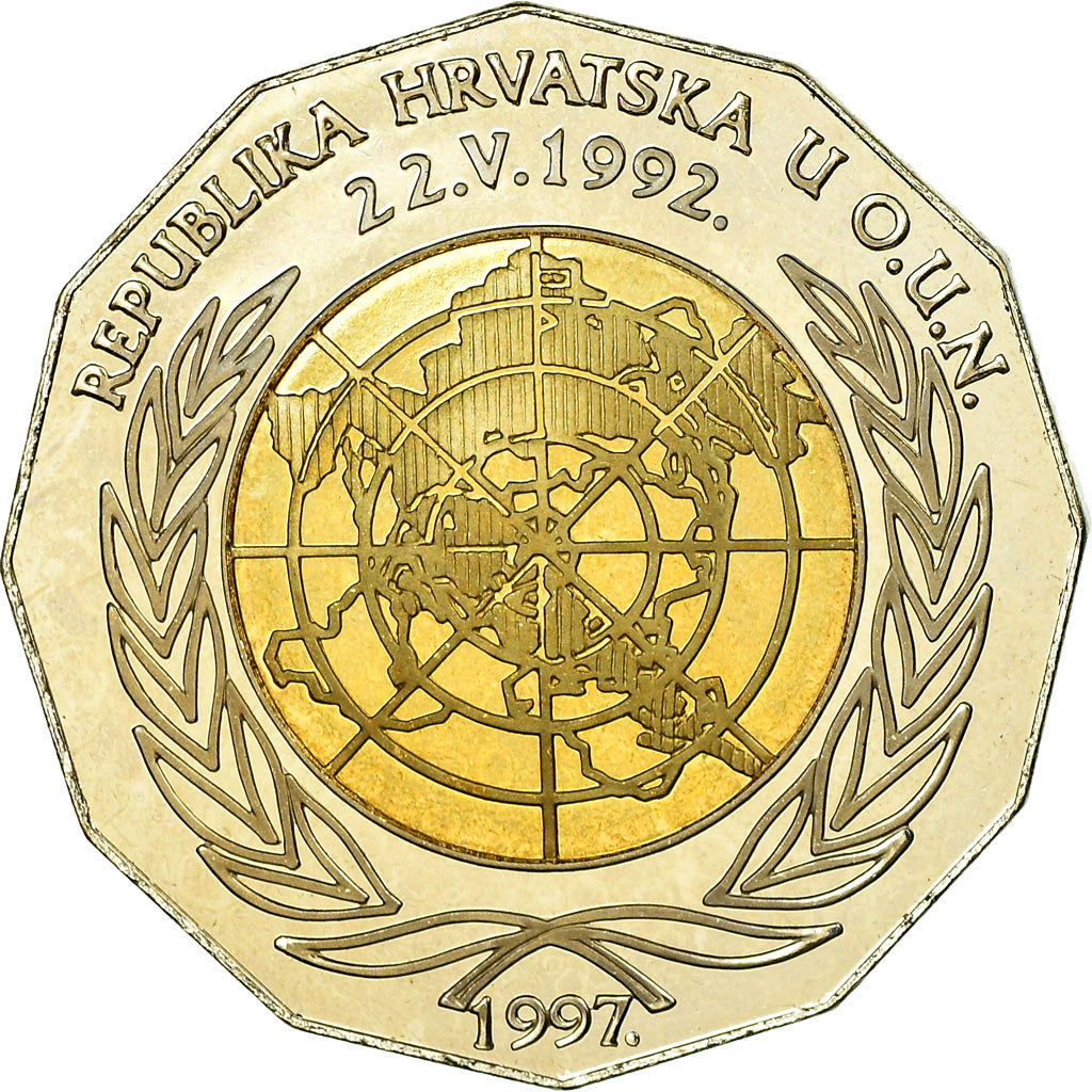 Münze, Kroatien, 25 Kuna, 1997, STGL, Bi-Metallic, KM:48