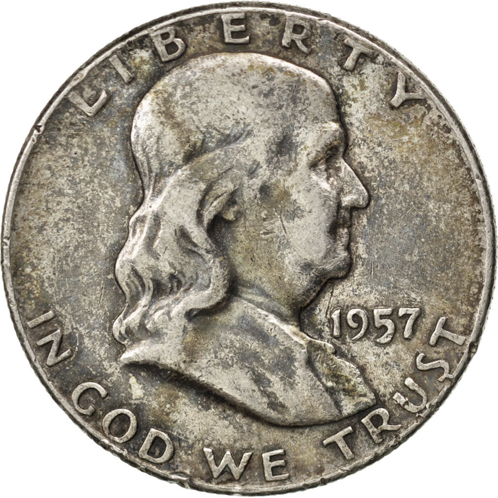 UNITED STATES, Franklin Half Dollar, Half Dollar, 1957, U.S. Mint, KM #199,...