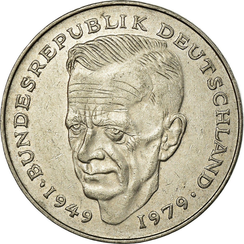 Coin, GERMANY - FEDERAL REPUBLIC, 2 Mark, 1988, Karlsruhe, EF(40-45)