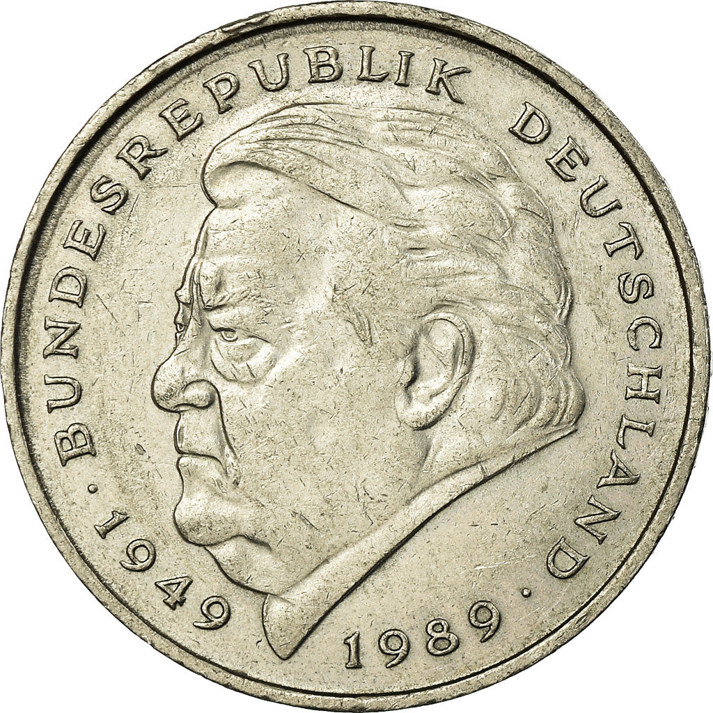 Moneta, GERMANIA - REPUBBLICA FEDERALE, 2 Mark, 1991, Munich, BB, Nichel