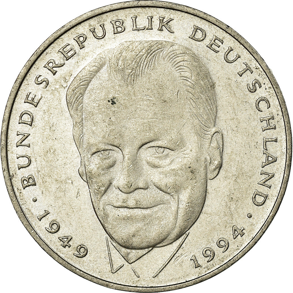 Coin, GERMANY - FEDERAL REPUBLIC, 2 Mark, 1994, Karlsruhe, EF(40-45)