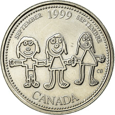 Coin, Canada, Elizabeth II, September, 25 Cents, 1999, Royal Canadian Mint