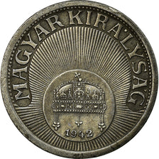 Moneda, Hungría, 10 Filler, 1942, Budapest, MBC, Acero, KM:507a