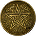 Coin, Morocco, Mohammed V, 50 Centimes, 1945, Paris, EF(40-45), Aluminum-Bronze
